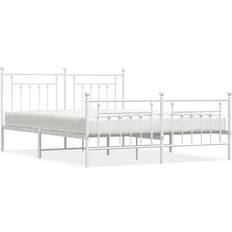 vidaXL white, 180 200 cm/with headboard footboard Foundation