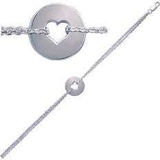 Smycken Les Tresors De Lily [C7279] Silbernes Silberarmband 'Love' 15 mm