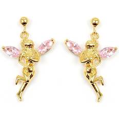 Smycken Les Tresors De Lily [L4293] – Vergoldete Tinkerbell-Ohrringe aus Roségold – 25 x 15 mm