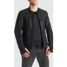 Pando Moto Men'S Leather Jacket Tatami Lt 01 Black