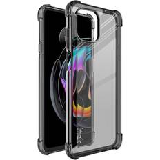 Imak Motorola Edge 20 Lite Shock Resistant Cover m. Beskyttelsesfilm Sort Gennemsigtig