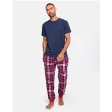 Blue Pyjamas Threadbare 'Everest' Cotton Blend Pyjama Set Navy