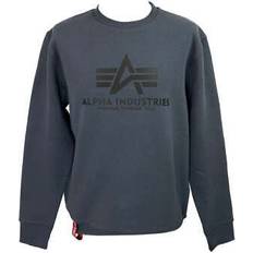 Alpha Industries Men Sweaters Alpha Industries basic sweater greyblack/black Grau