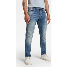 Blauw - Unisex Spijkerbroeken G-Star 3301 Regular Tapered Jeans - Bleu