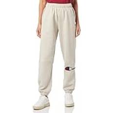 Dam - Mjukisbyxor - Silver Champion W Elastic Cuff Pants Sweatpants Silver Lining