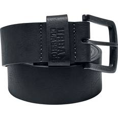 Grey - Men Belts Urban Classics Imitation Leather Belt - Grey