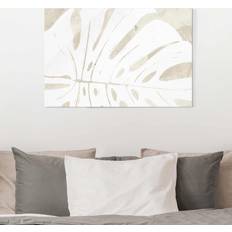 Glasbild Monstera Silhouette