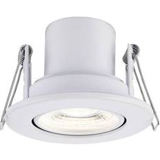 Acrílico Focos NETLIGHTING Saxby Shieldeco Empotrable Inclinable LED Integrado Resistente Al Fuego Blanco Mate, Acrílico Foco