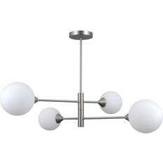 Multicoloured Ceiling Flush Lights NETLIGHTING Italux Evora Modern 4 Ceiling Flush Light