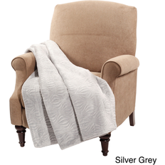 Fiber Blankets Home Soft Things BOON Quilted Fleece Blankets Gray