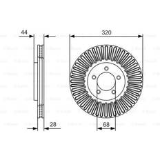 Nissan Bremsesystem Bosch Bremseskive 0 986 479 D19