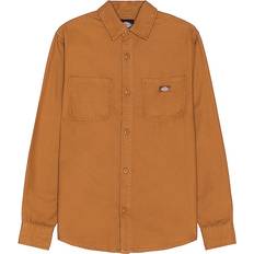 XXS Camisas Dickies Duck Canvas Long Sleeve Shirt - Stonewashed Brown