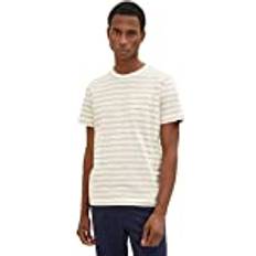 Tom Tailor Herr T-shirt 1035540, 31212 Off White Navy Stripe