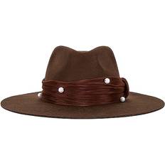 Silk Headgear Lele Sadoughi Women's Farrah Wool Rancher Hat Walnut Walnut