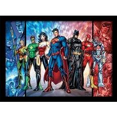 Framed Art on sale DC Comics FP10894P-PL "Justice League United" Framed Art