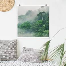 Naturel Affiches Poster Jungle Dans Le Brouillard Affiche