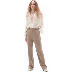 Flanelli Housut Filippa K Cara Flannel Trousers Beige