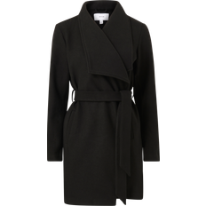 Polyester - Wool Coats Vila Belted Coat - Black