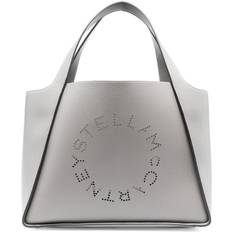 Gris Sacs de courses Stella McCartney logo tote bag