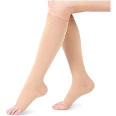 Yosoo Health Gear Compression Socks Men Women 2030mmHg Compression Stockings Medical Gradient Compression Open Toe Knee High Compression Sleeves for Varicose Vein