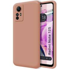 TuMundoSmartphone Tumundosmartphone Ultra mjukt flytande silikonfodral för Xiaomi Redmi Note 12S Rosa