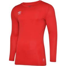 Green Base Layer Tops Umbro Elite V Neck Baselayer Long Sleeve Green