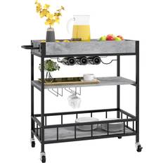 Furniture Homcom Industrial Cart 3