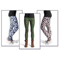 Viskose Strumpfhosen & Stay-ups cosey Leo Line Leggings Animalprint Einheitsgröße Design D03