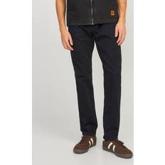Jack & Jones – Mike – Svarta raka jeans-Svart/a