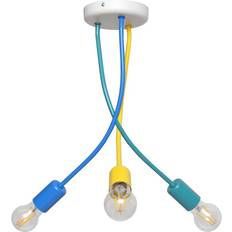 Multicoloured Ceiling Flush Lights NETLIGHTING Harvard Multi Arm Ceiling Flush Light