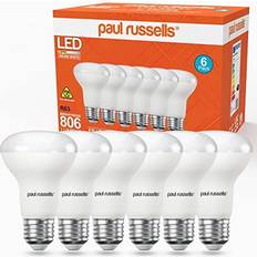 Paul Russells paul russells Warm White E27 Spotlight 8.5W LED Reflector R63 Light Edison Screw 60w Equivalent Bulb 806 Lumen 2700K Frosted 120 Beam Angle ES