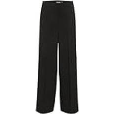 Soaked in Luxury Byxor slCorinne Wide Long Pants Svart