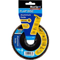 Power Tool Accessories Blue Spot Tools 115MM 4.5" 80 Git Aluminium Oxide Flap Disc Heade Cad
