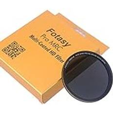 Dark Camera Lens Filters Fotasy Fotasy 52mm Ultra Slim Circular PL Lens Filter, Nano Coatings MRC Multi Resistant Coating Oil Water Scratch, 16 Layers Multi-Coated 52mm CPL Filter