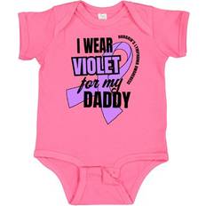 Girls - Purple Bodysuits Inktastic Wear Violet for My Daddy Hodgkins Lymphoma Awareness Gift Baby Boy or Baby Girl Bodysuit