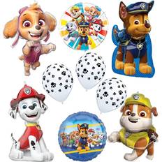 Latex Balloons Anagram Anagram Paw Pups Chase Rubble Marshall and Skye on Patrol Birthday Party Supplies Balloon Bouquet Decorations