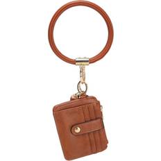 Keychains MKF Collection MKF Collection Jordyn Vegan Leather Bracelet Keychain with a Credit Card Holder