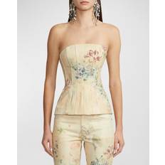 Ralph Lauren Bras Ralph Lauren Evia Faded Floral Denim Bustier Top FLORAL