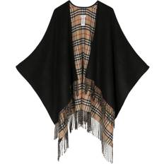 Burberry Wool reversible cape BLACK