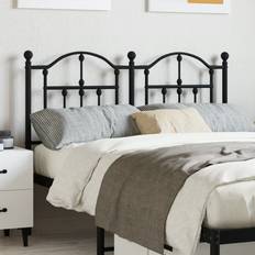 Beds & Mattresses vidaXL black, 120 Metal Headboard Bed