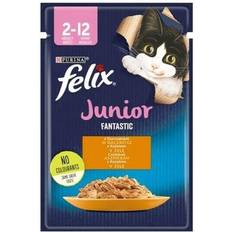 Purina Cats Pets Purina Felix Fanstastic Junior Wet Cat Food 85 Nestle