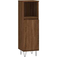 vidaXL brown oak Bathroom Cabinet Vanity Unit Cupboard Engineered Wood
