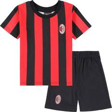 Ropa de niños Conjunto de camiseta y pantalón corto del AC Milan - Rojo/Negro - Baby