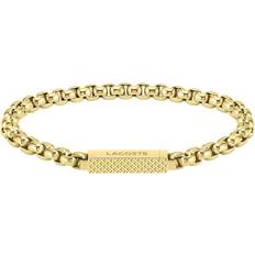 Lacoste Bracelets Lacoste Men's Box Chain Bracelet Gold Gold