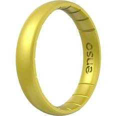 Silicone Rings Enso Rings Enso Rings Thin Birthstone Series Silicone Ring Yellow Topaz