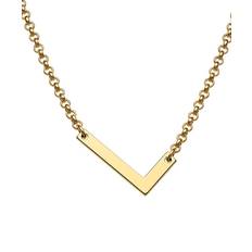 Personalized Planet Sideways Initial Necklace