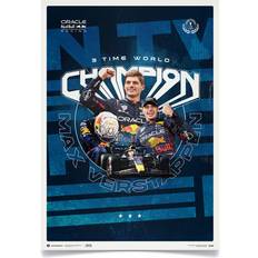 Bull Racing 2023 Max Verstappen World Champion Large Poster