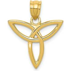 Macy's Charms & Pendants Macy's 14k Yellow Gold 18mm Trinity Symbol Pendant