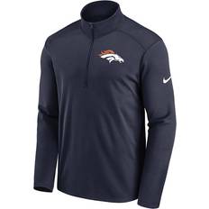 Nike Denver Broncos Pacer Long Sleeve 1/4 Zip Navy