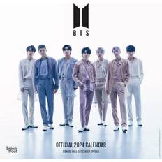 Office Supplies Browntrout BTS 2024 12 24 Inch Monthly Square Wall Calendar K-Pop Bangtan Music